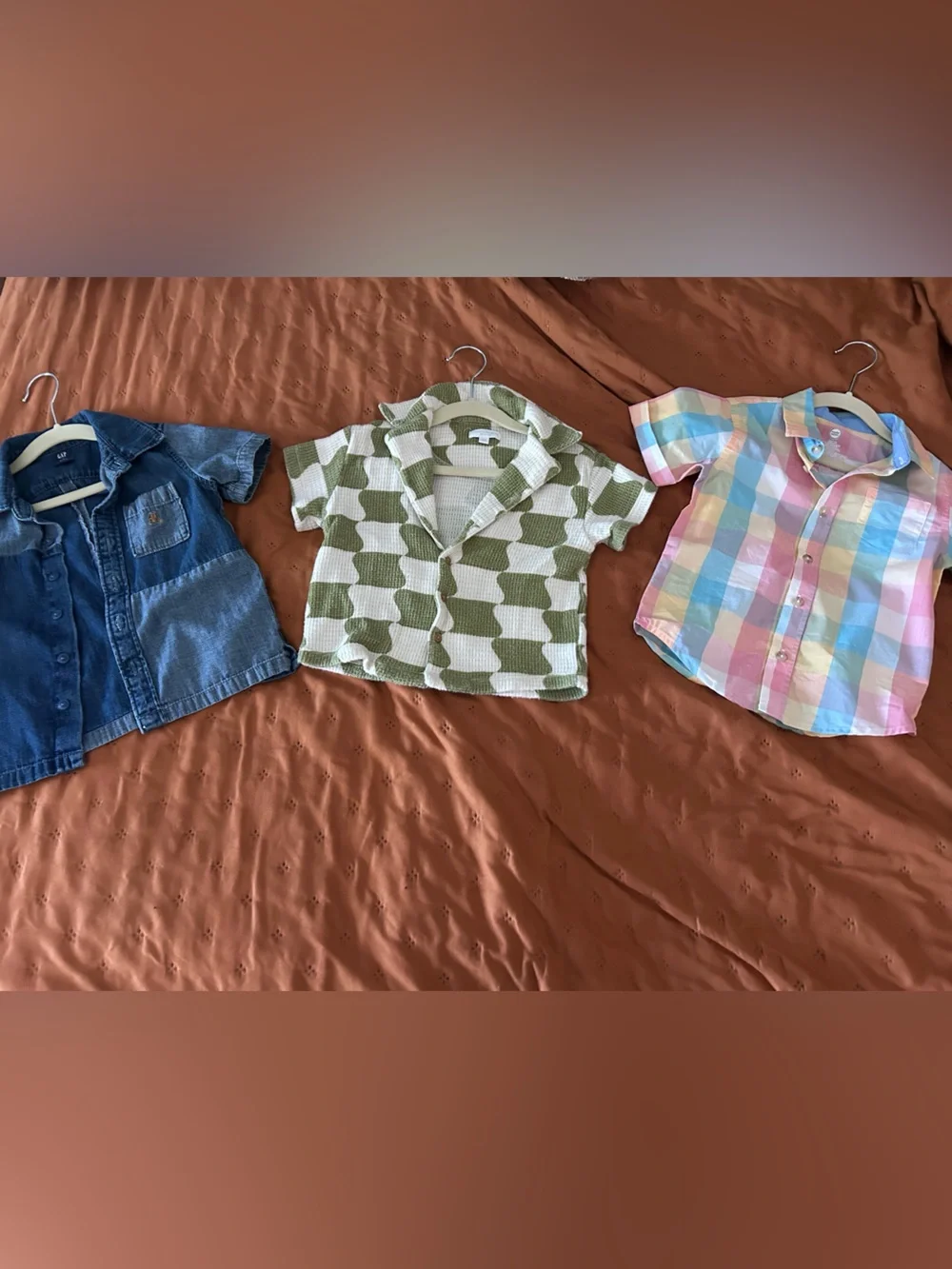 Boys button down short sleeves